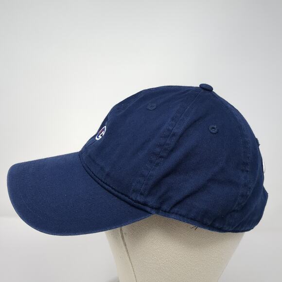 Champion C Logo Slideback Hat Blue One Size Embroidered Vent Holes - Picture 3 of 9